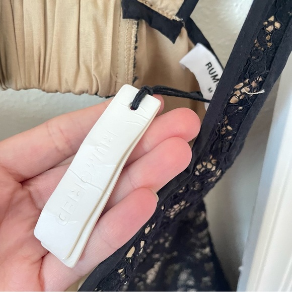 NEW Rumored Lover Boy Lace Sequin Mini Dress in Black Size Medium - Picture 6 of 7